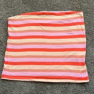 Colorful Striped Tube top